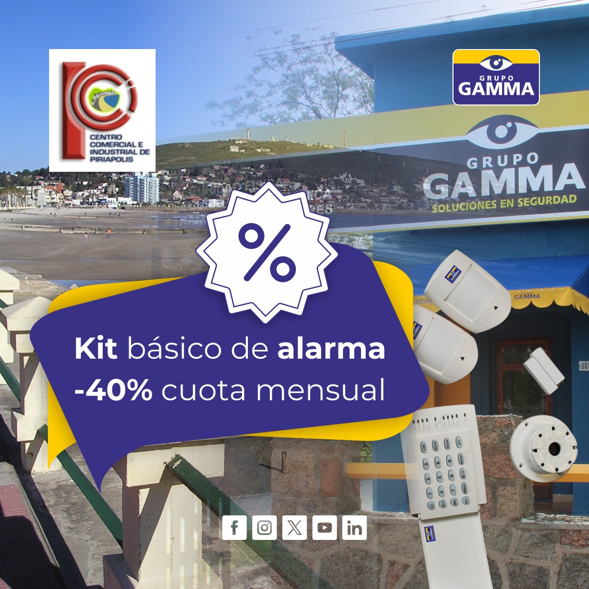 Promo para Socios de CECIP del 40% con GRUPO GAMMA