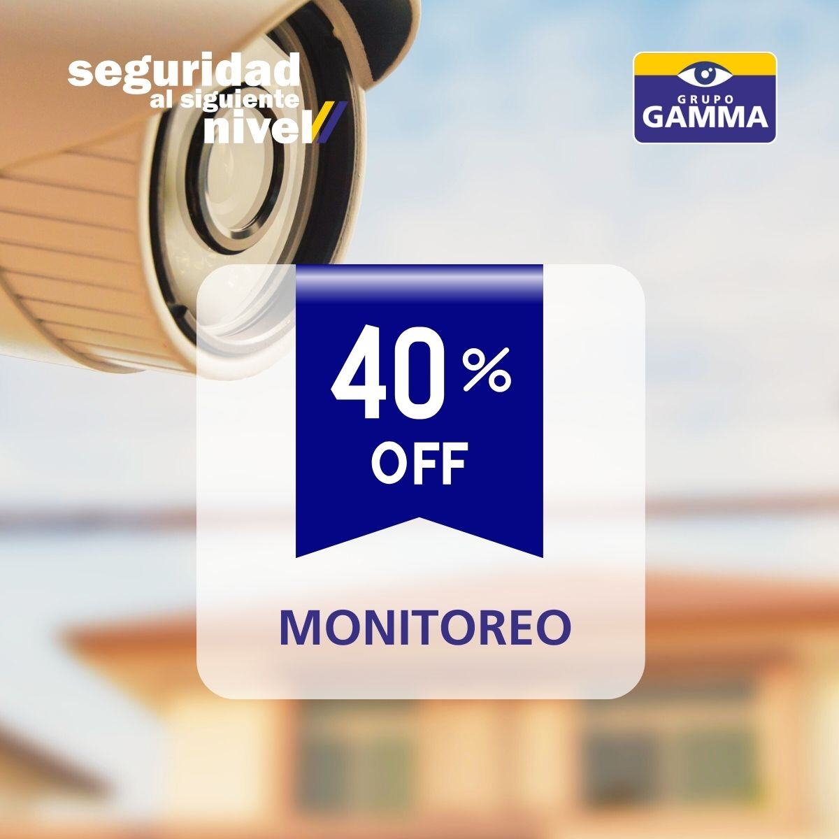 Monitoreo con 40% descuento